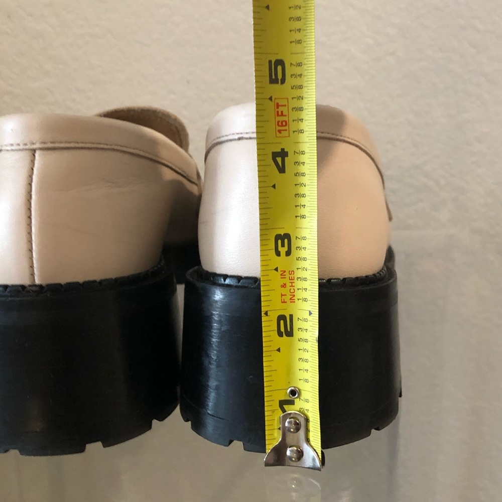 & Other Stories Heeled Leather Platform Loafers - Picture 6 of 12